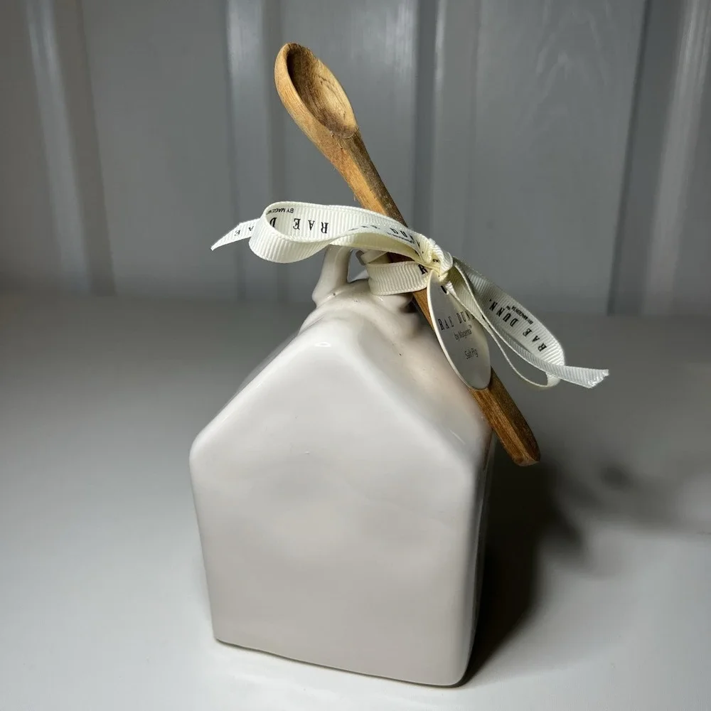Rae Dunn Salt Cellar Bird House w/Spoon New/Never Used!!  See‎ Pics!!